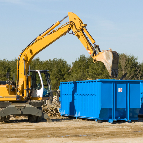 what are the rental fees for a residential dumpster in Harmony California